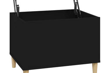 Stolik kawowy czarny 60x445x45 cm materiał drewnopochodny WM-819565