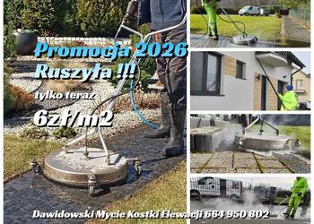 Mycie kostki brukowej elewacji polbruku