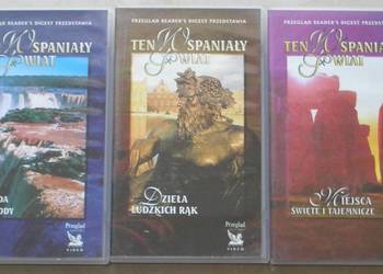 3 kasety VHS z serii Ten wspaniały świat