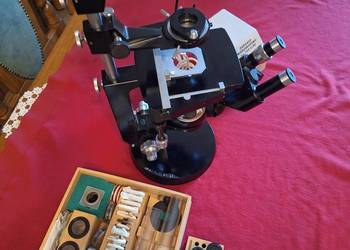 Mikroskop PZO. Odwrócony.