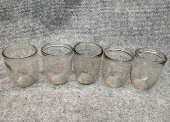 Szklanki musztardówki PRL