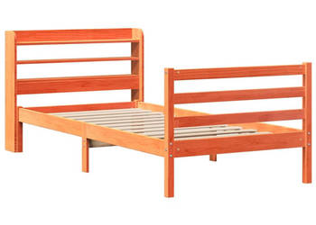Rama łóżka bez materaca woskowy brąz sosnowa 75x190 cm WM-3306655
