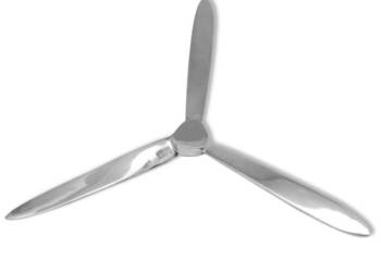 Śmigło do dekoracji ściany aluminium srebrne 70 cm WM-243517
