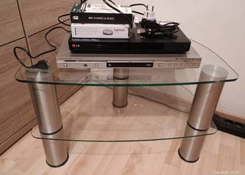 CD MP3 + DVD LG + stolik+ ładowarka USB + słuchawki Bluetooth