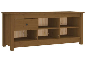 Szafka na buty miodowy brąz 110x38x455 cm drewno sosnowe WM-814597