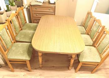 Stół 140x 90+ 6 krzeseł.