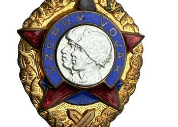 Stara odznaka wojskowa Czechosłowacja Vzorný voják Wzorowy Żołnierz 60 lata