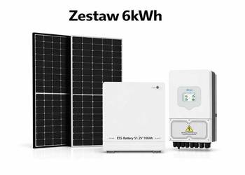Zestaw budżetowy 6kWh LV (panele, inwerter 1 faza, magazyn 5.12 kWh)