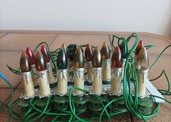 Stare zabytkowe lampki choinkowe z czasów PRL