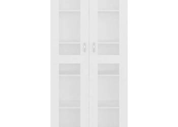 vidaXL Witryna, biała, 82,5x30,5x185 cm(SKU:802768)