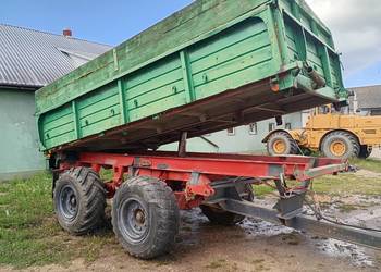 Przyczepa wywrotka tandem.