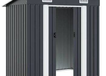 vidaXL Szopa ogrodowa, antracytowa, stalowa(SKU:47026)