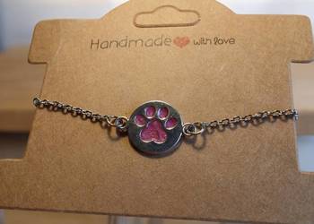 Bransoletka z łapką kota