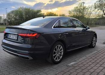 Audi A4 Premium 40TFSI 190 KM 2020 skóry bezwypadek niski przebieg 21450 km