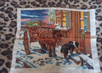 Haft krzyżykowy - Zimowy wieczór Haft krzyżykowy - Zimowy wieczór