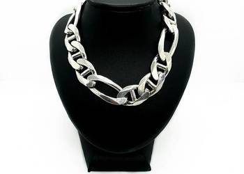 Srebrna Bransoletka PR 925 34,38g 22cm Figaro