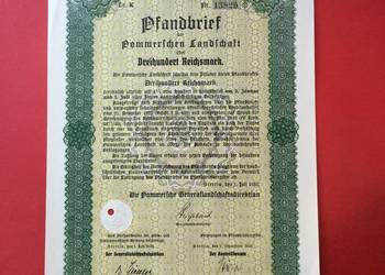 ( 19 ) Papiery wartościowe 300 reichsmark