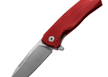 Nóż składany LionSteel ROK Red Aluminium, Satin M390 by Molletta (ROK A RS)