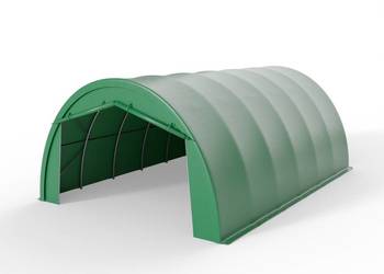 Hala namiotowa łukowa 6,1x12,8m PVC 900g/m² w wersji zielonej