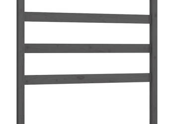 Wezgłowie łóżka szare 96x4x100 cm lite drewno sosnowe WM-817622