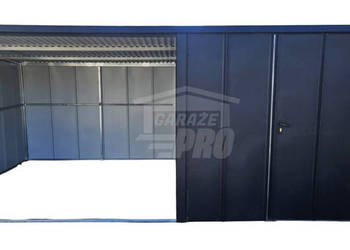 Schowek domek ogrodowy 2,3x3 m + wiata 3x3 m drzwi  blacha GP746