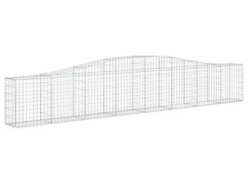 Kosze gabionowe 4 szt 400x30x60/80 cm galwanizowane żelazo WM-3145802