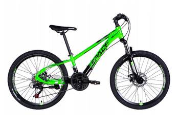 ROWER GÓRSKI MTB SPACE MERCURY 24 CZARNO ZIELONY NR 040