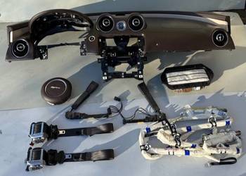 JAGUAR XJ X351 LIFT DESKA ROZDZIELCZA PASY PODUSZKI AIRBAG ORYGINAŁ BRĄZ