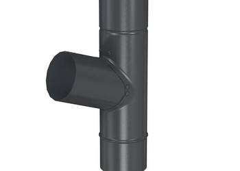 Bryza STAL Trójnik 90/90/90 mm grafitowy ral 7021