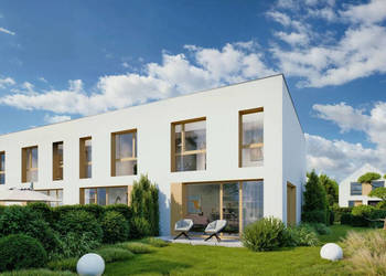 Szeregowiec z ogródkiem i garażem