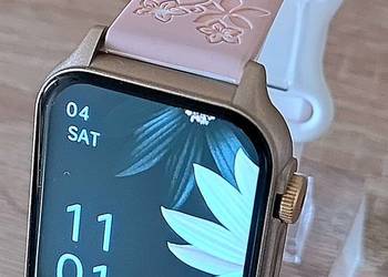 Smartwatch, wyświetlacz 1,96", spora bateria, 2 paski w zestawie.