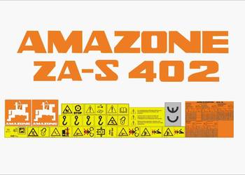 Naklejki Amazone ZA-S 402 mocny klej, odporne. laminat UV