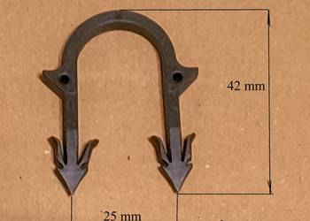 Klipsy, spinki do ogrzewania podłogowego. Krótkie1000 sztuk. Nowe.