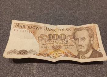 Banknot 100 zł Waryński, prl