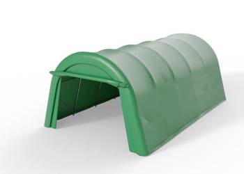 Namiot garażowy łukowy w wersji zielonej 3,66x6,1m PVC 750g/m2