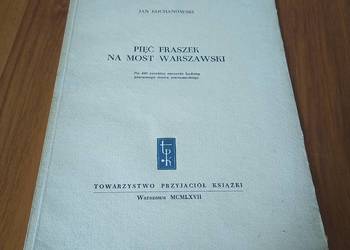Pięć fraszek na most warszawski / Jan Kochanowski