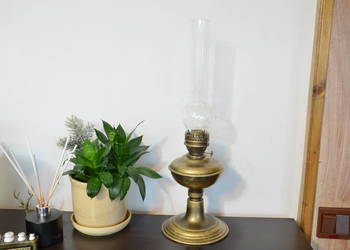 stara metalowa LAMPA NAFTOWA b. stara Odesa