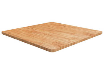 Kwadratowy blat do stolika jasnobrązowy 80x80x25 cm dębowy WM-343032
