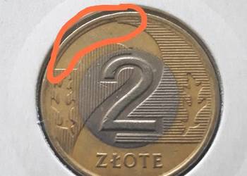 2 złote 1995 r. z błędem mennicy nr 2