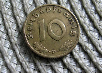 Niemcy 10 Reicbspfennig 1938r - D