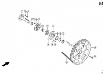 Claas Lexion 600 OBUDOWA 0006696380 (Bęben młócący-napęd z ułoźyskowaniem)