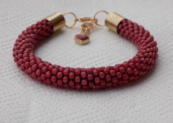 Bransoletka (czerwona -matowa)