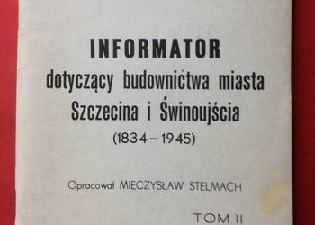 ( 435.) Informator Dot. Budownictwa Szczecina I Świnoujścia