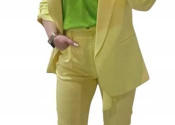 Ekskluzywny garnitur damski ADIKA TANGO - żółty ROZMIAR 42