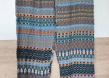Spodnie marki M-Made in Ital  L/40 haremki bawełna styl indyjski luźne