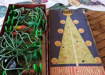 PRL lampki choinkowe oryginalne opakowanie