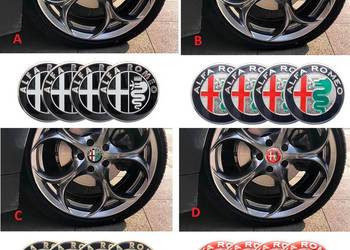 NOWY emblemat Alfa Romeo 56mm znaczek logo komplet