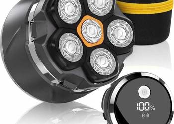 Elektryczna golarka obrotowa 6D do głowy i twarzy