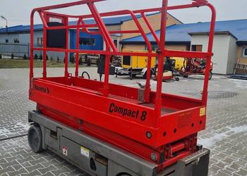 Podnośnik nożycowy elektryczny Haulotte Compact 8, rok 2014, wys. rob 8 m