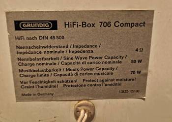 KOLUMN GRUNDIG HIFI BOX 706 COMPACT